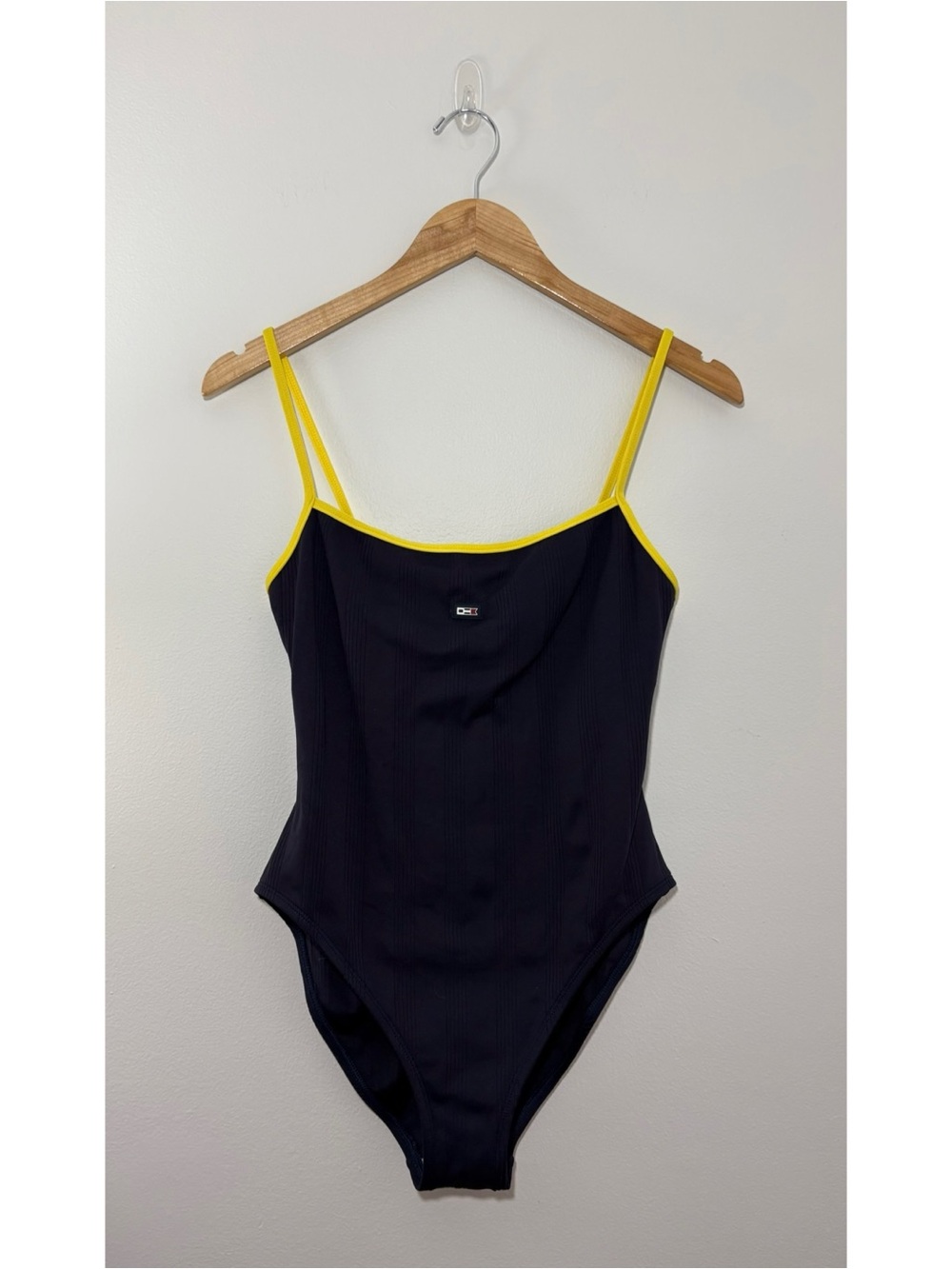Vintage St John’s Bay navy ribbed one piece swimsuit (size 12)